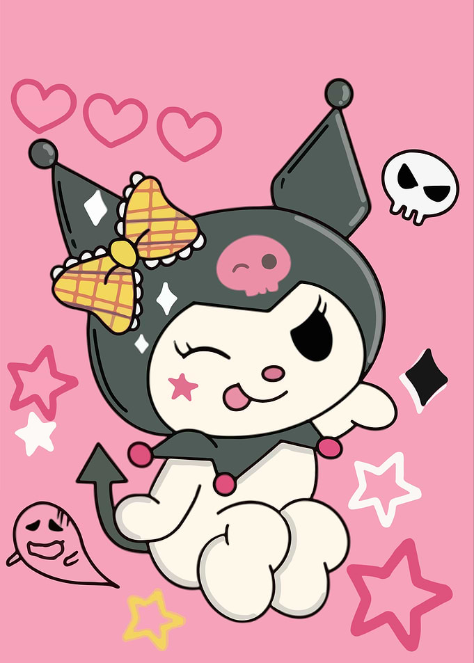 Kuromi Cartoon Character Illustration