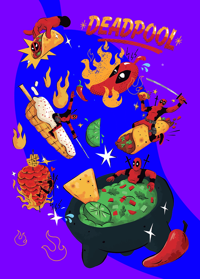 Deadpool's Spicy Mexican Food Fiesta
