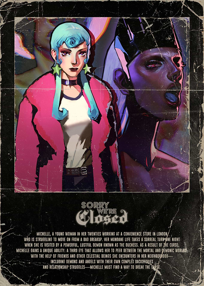 Michelle and the Duchess Art Poster