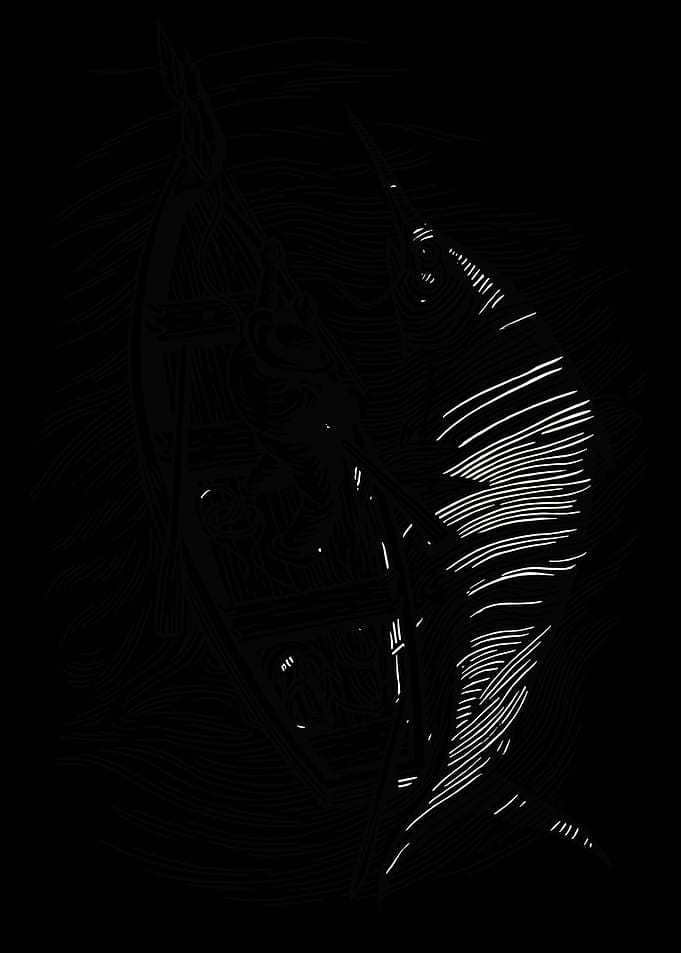 Abstract Boat Illustration