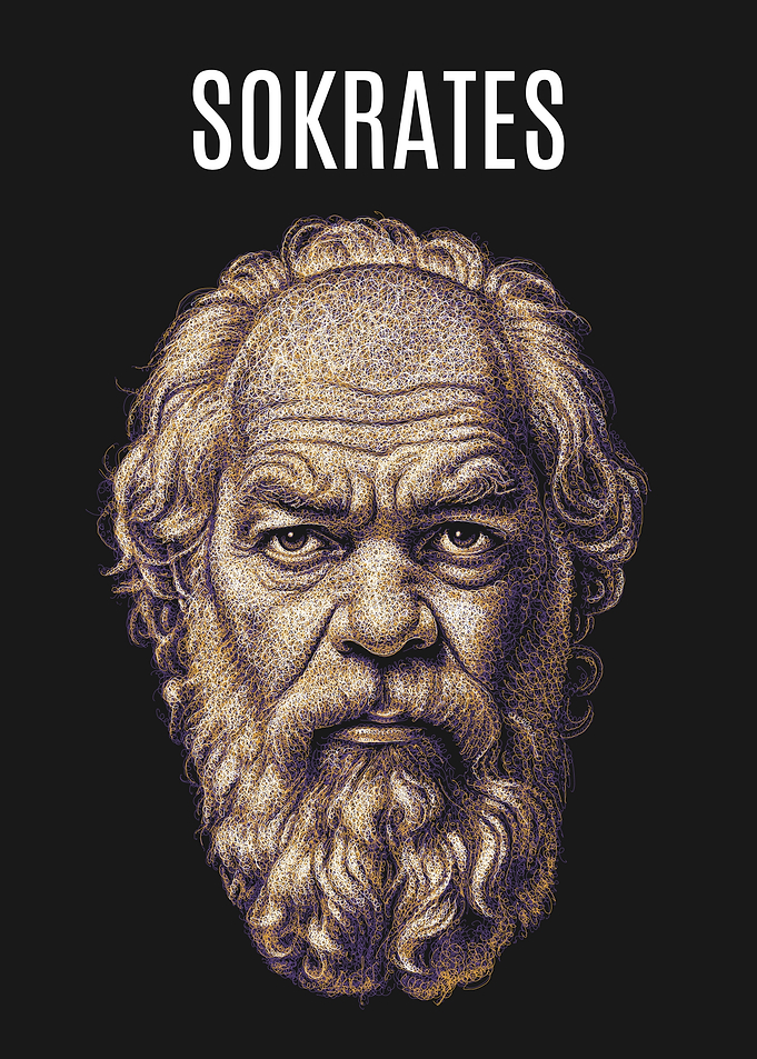 Sokrates Scribble Art