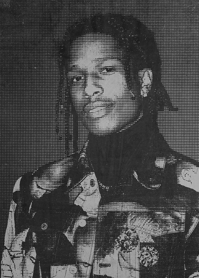 A$AP Rocky Portrait halftone