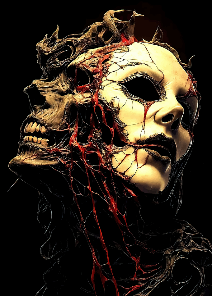 Masked Skull Horror