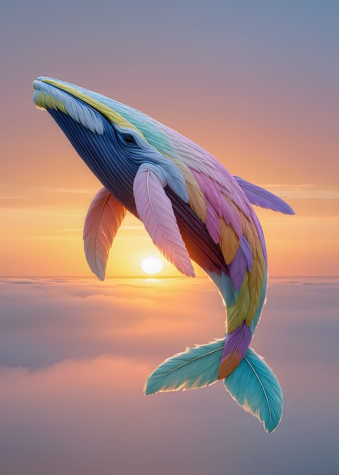 Feathered Whale Sunset
