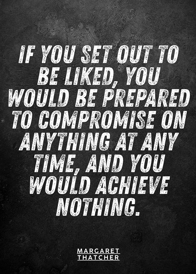Margaret Thatcher Quote Poster