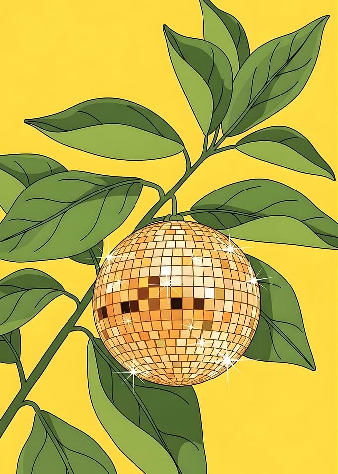 Disco Ball on a Branch