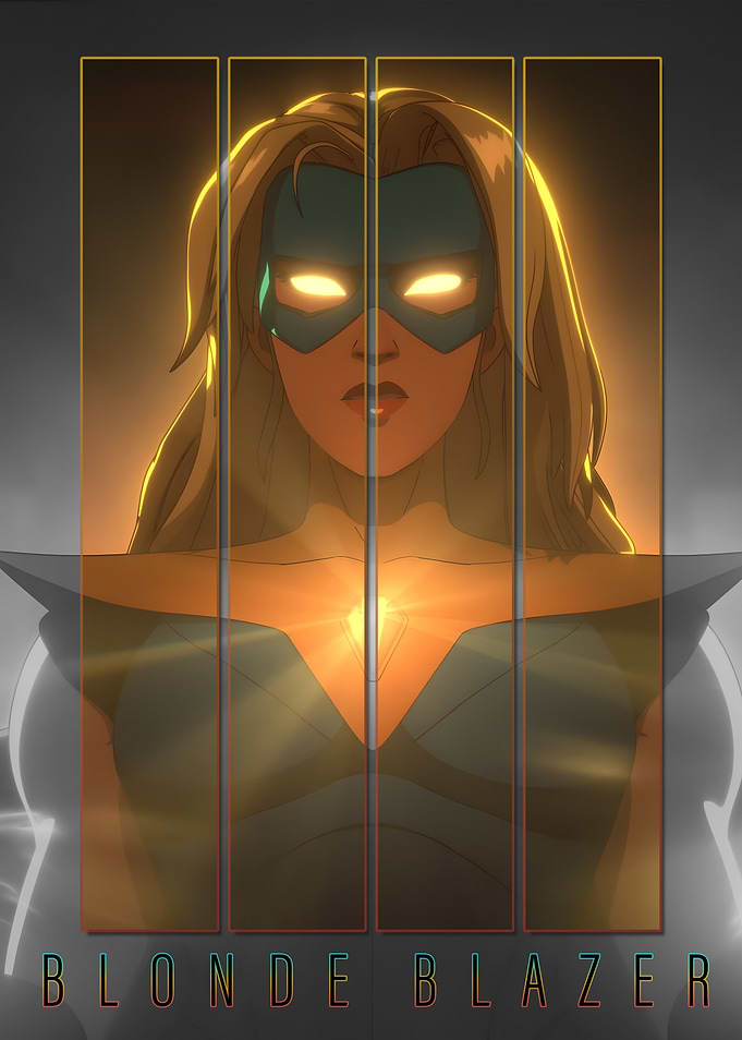 Blonde Blazer Dispatch Superhero