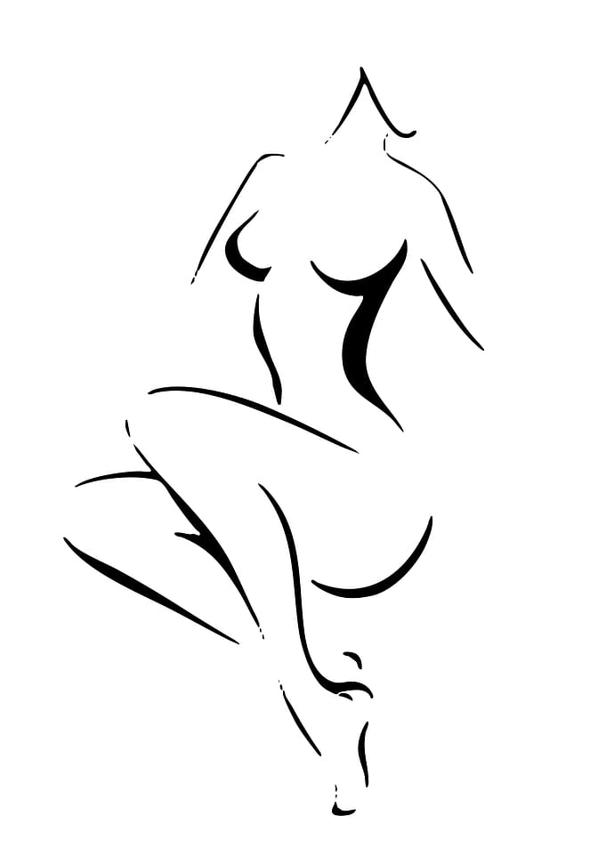 Minimalist Woman Line Art