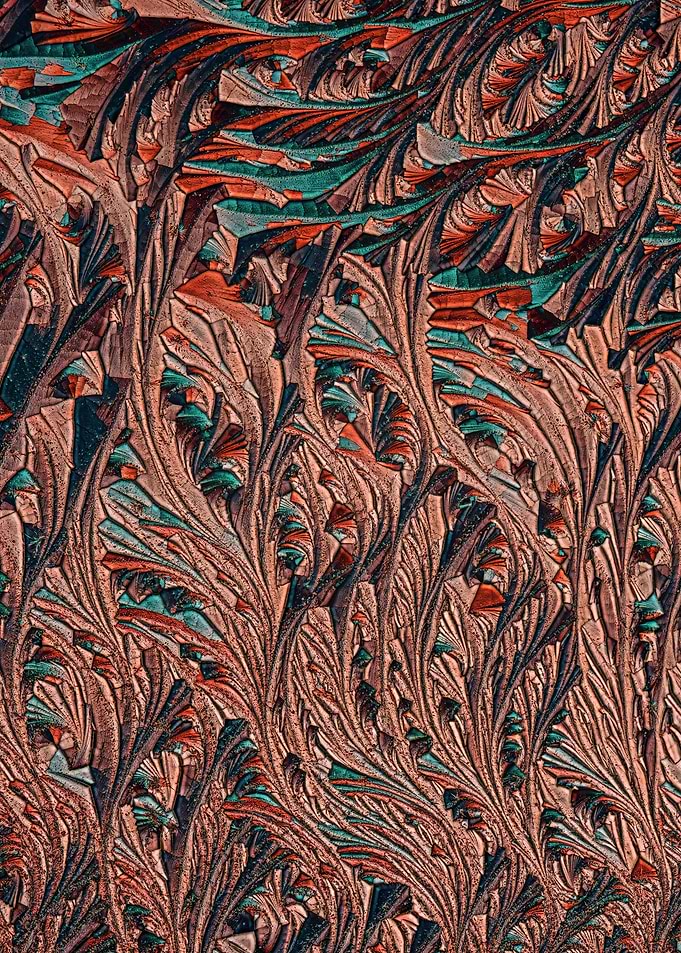 Abstract Floral Pattern in Earth Tones