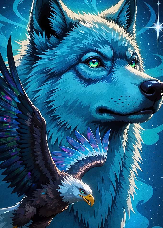 Wolf and Eagle