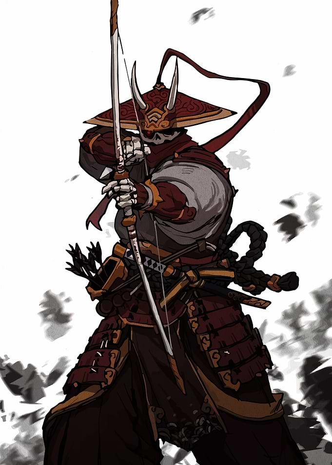 Samurai Archer Skeleton