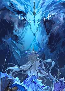 Blue Dragon and Elf Digital Art