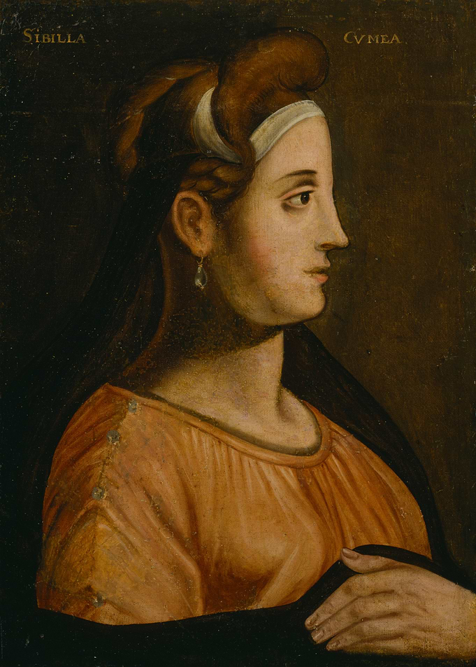 Sibilla Cumaea Portrait Painting