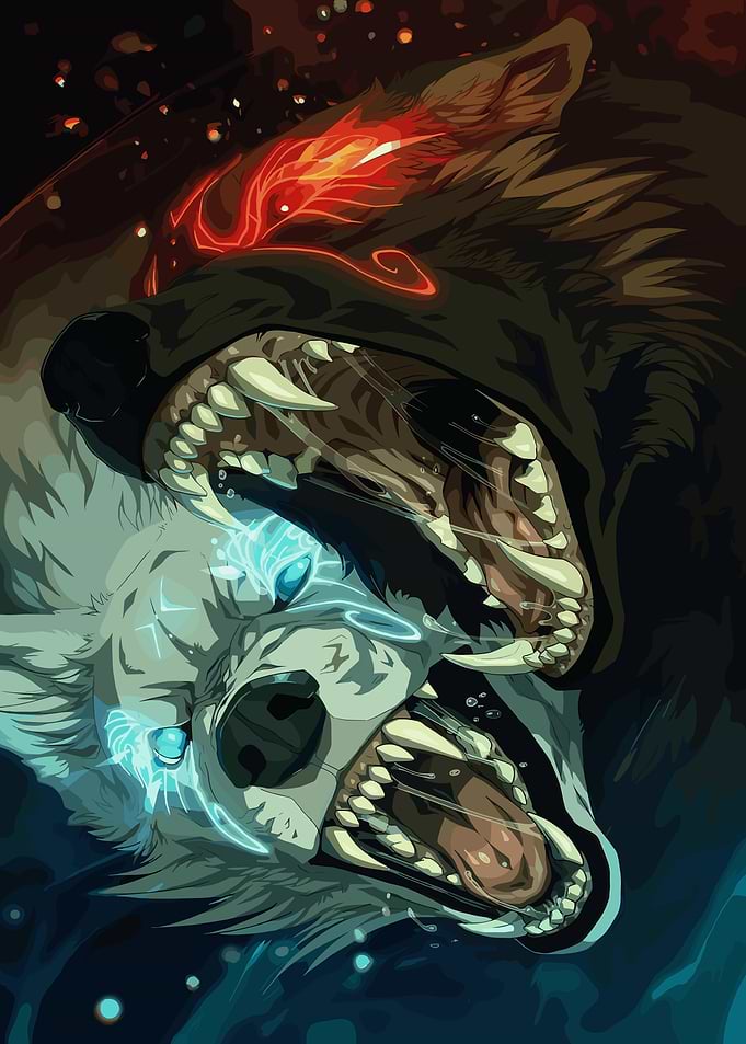 Elemental Wolves Clash