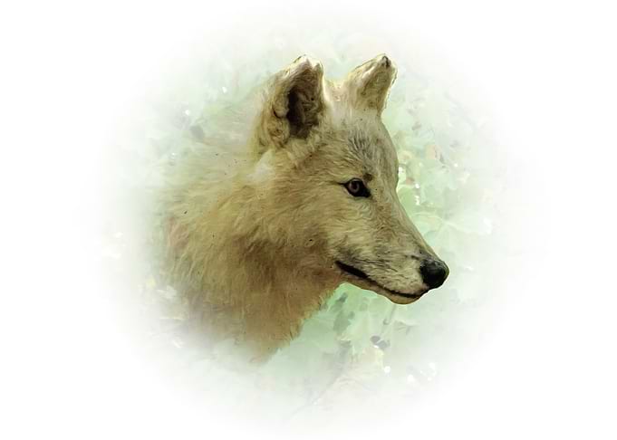 Wolf Portrait in Natural Setting