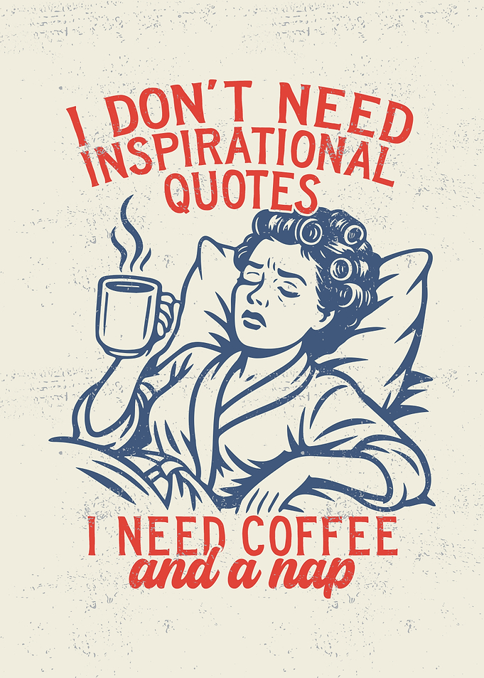 Coffee and a Nap Illustration