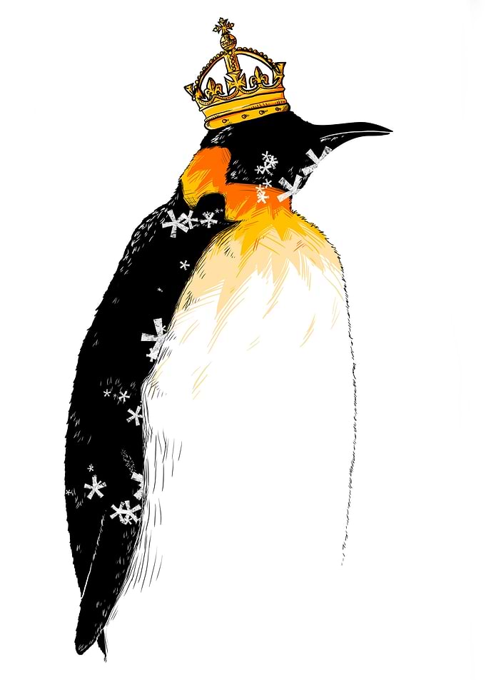 Penguin with Crown