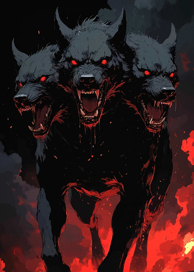 Three-Headed Dog Flames