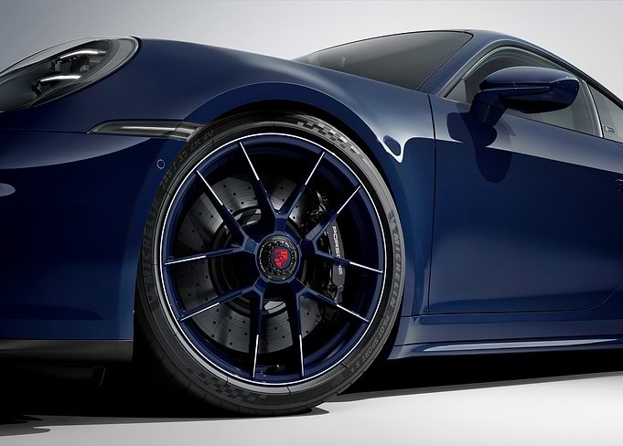 Deep Blue Porsche Elegance