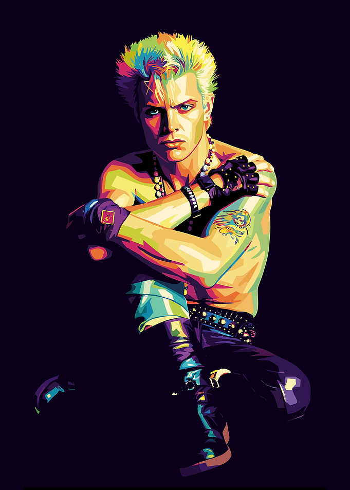 Billy Idol Pop Art Portrait