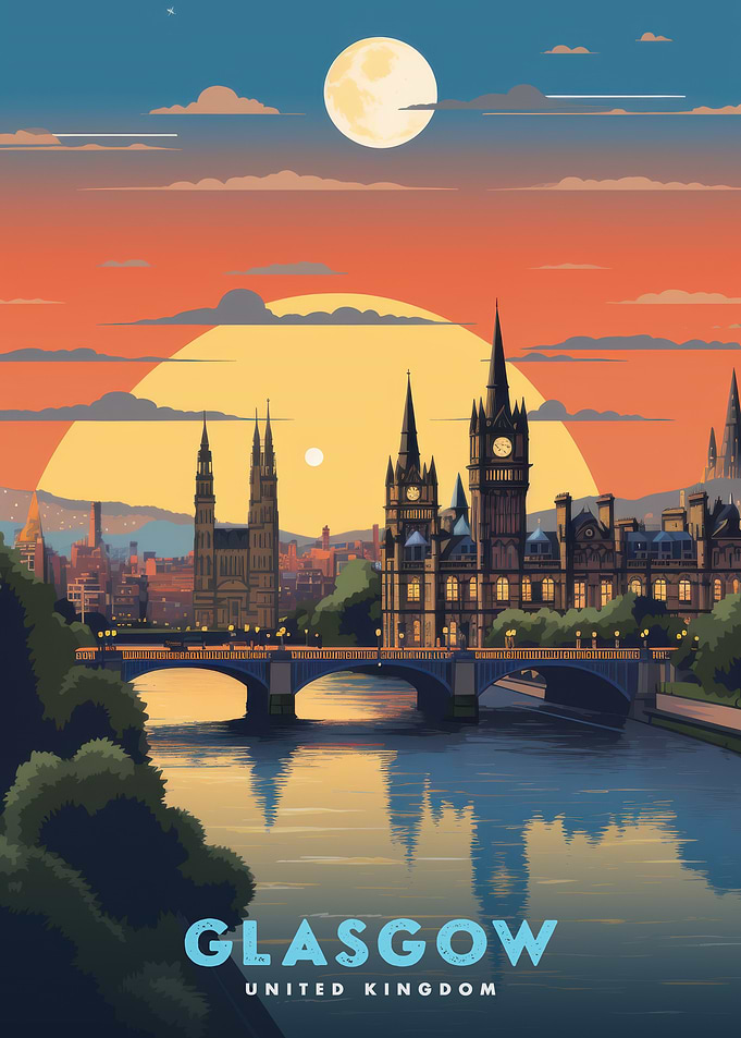 Glasgow, United Kingdom Cityscape