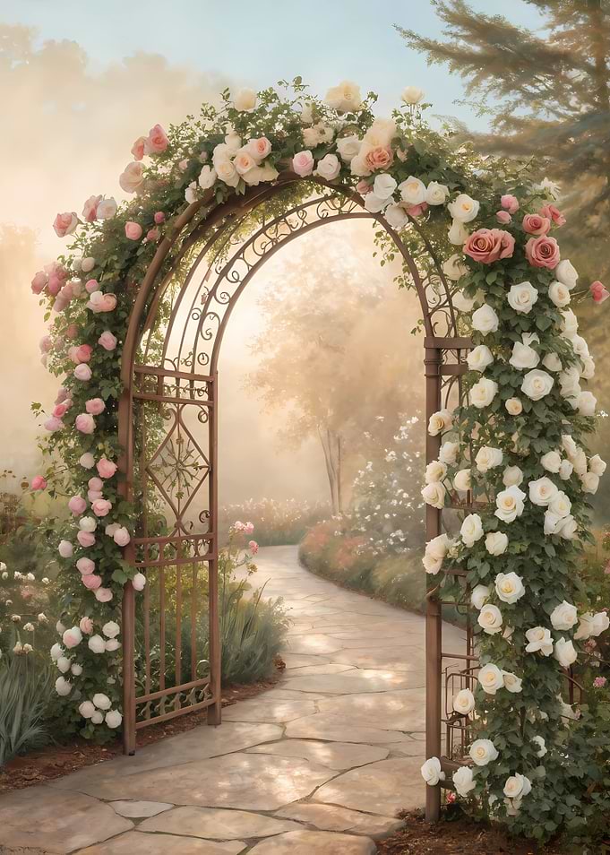 Enchanted Rose Garden Arch