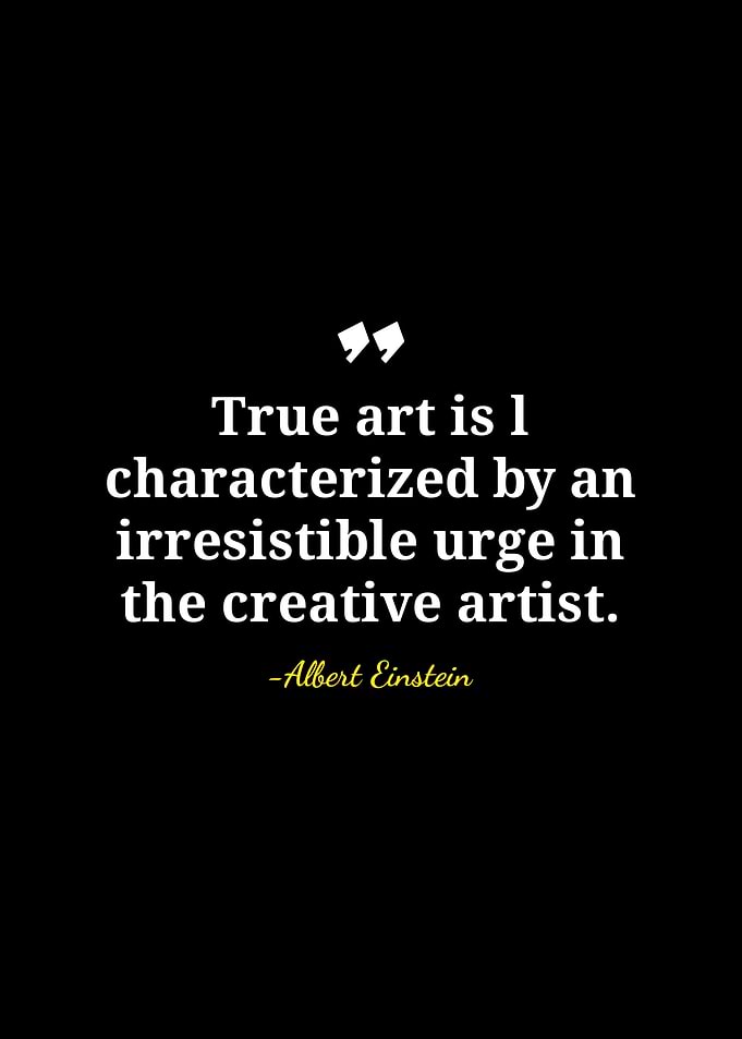 Albert Einstein Quote on Art