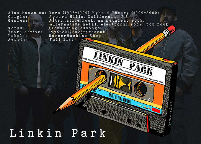Linkin Park Cassette Tape Art