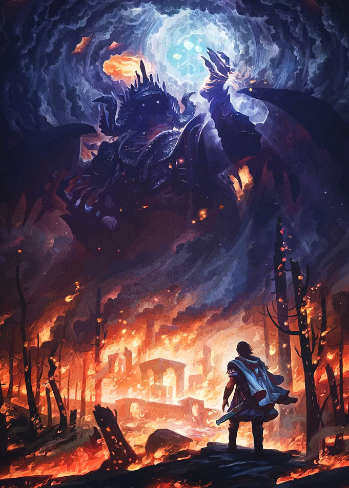 Epic Fantasy Battle Scene