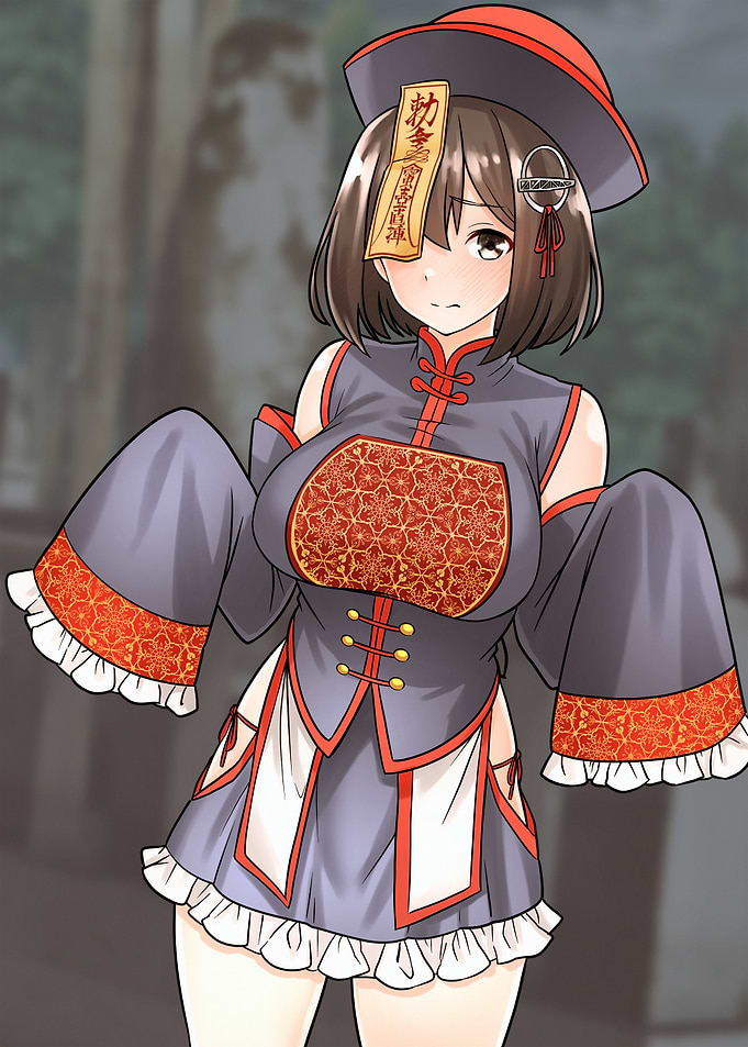 Anime Girl in Traditional Chinese Outfit