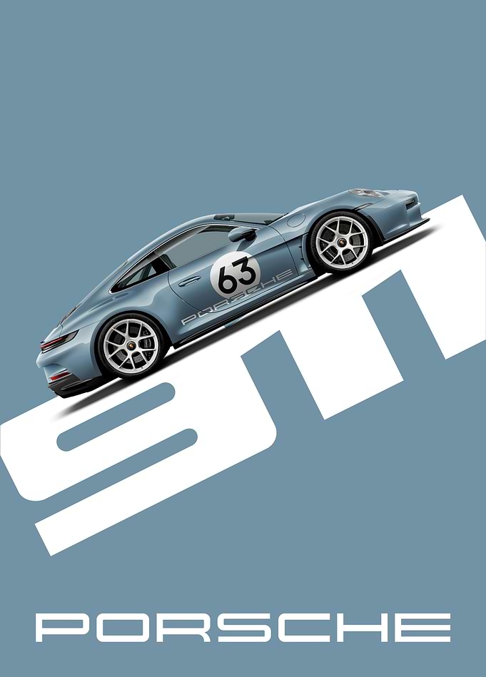 Iconic Porsche 911 Ascending Design