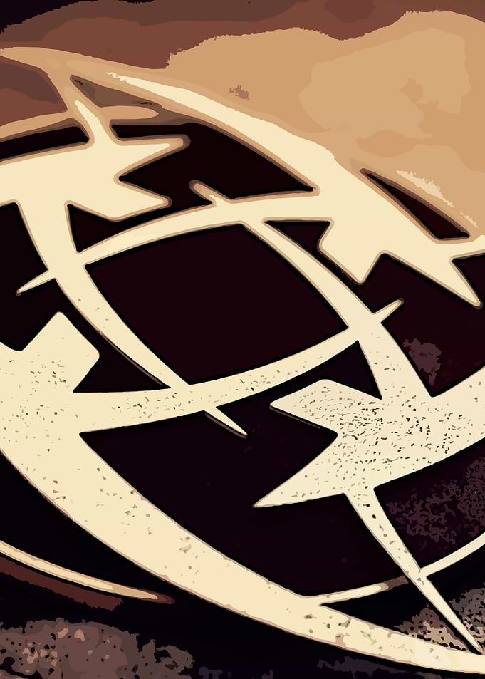 Abstract Globe Symbol Art