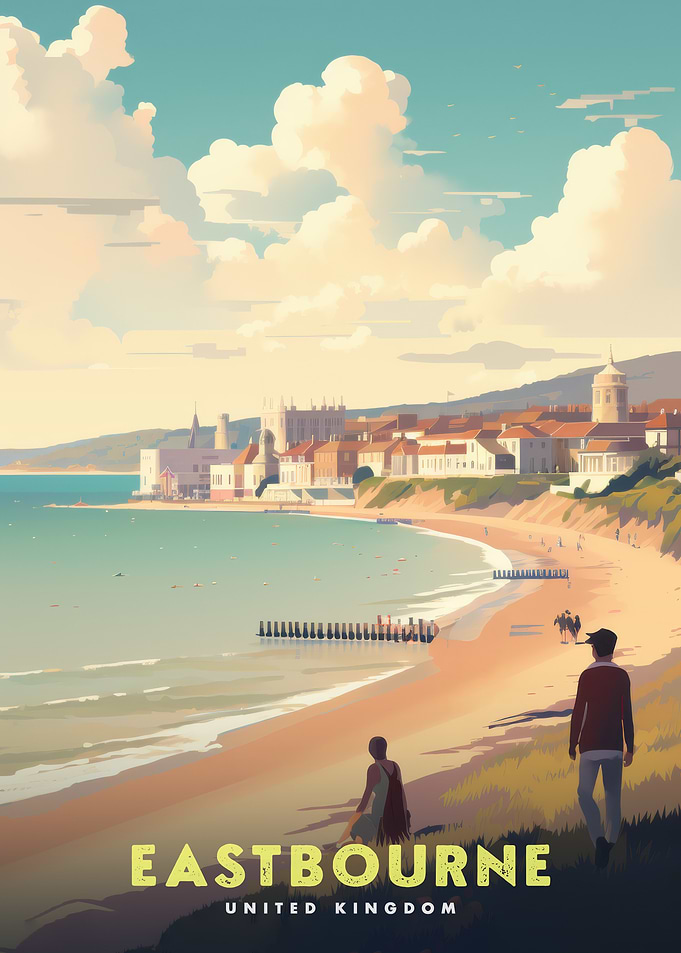 Eastbourne, United Kingdom Travel Poster
