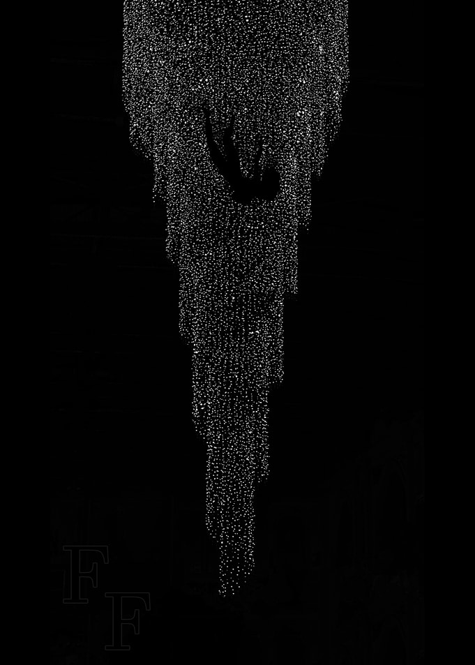 Abstract Waterfall of Light