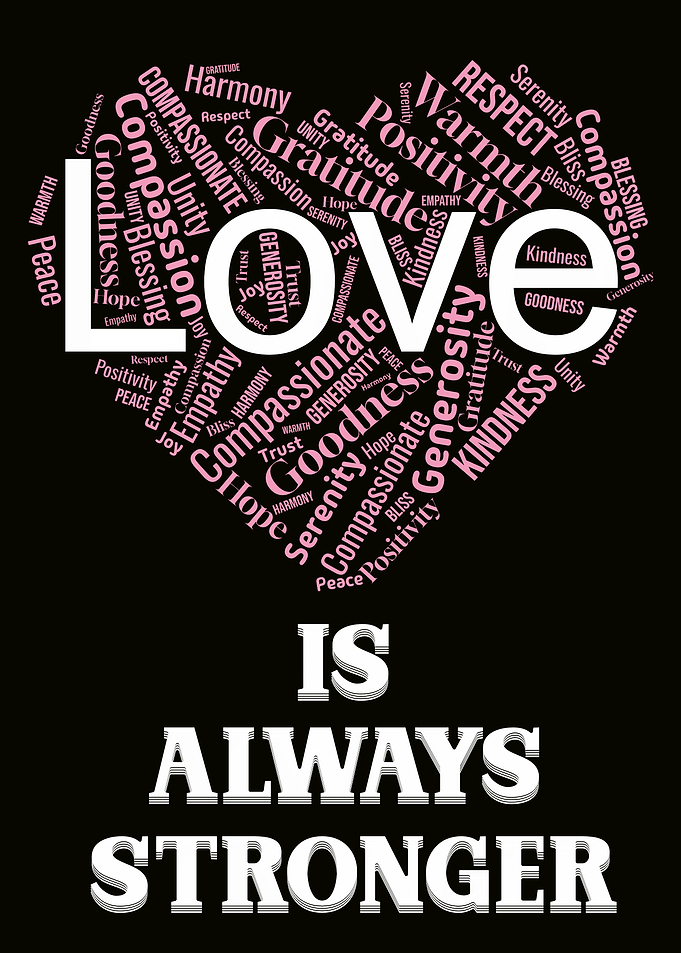 Love is Always Stronger Word Art