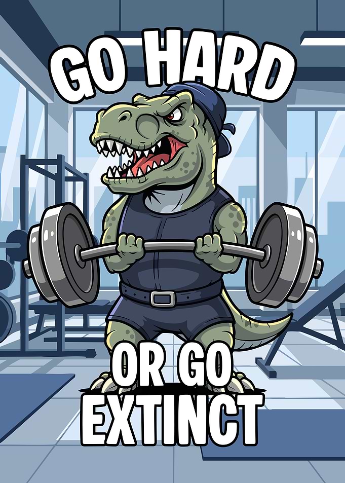 Dinosaur Gym Motivation