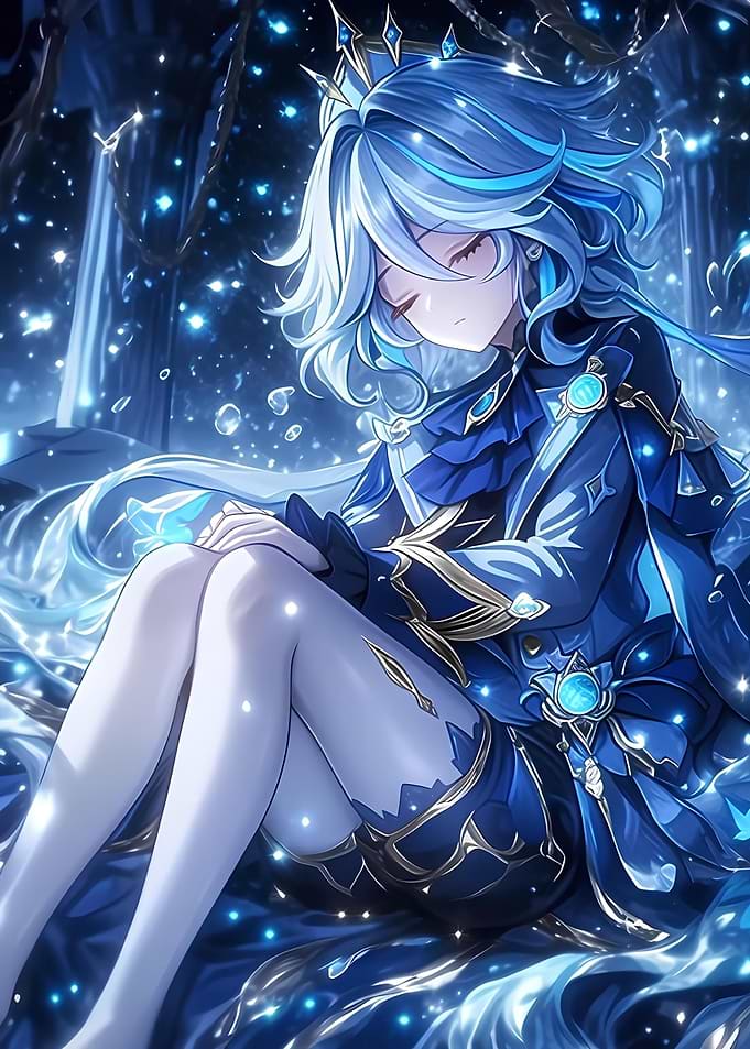 Anime Girl in Blue