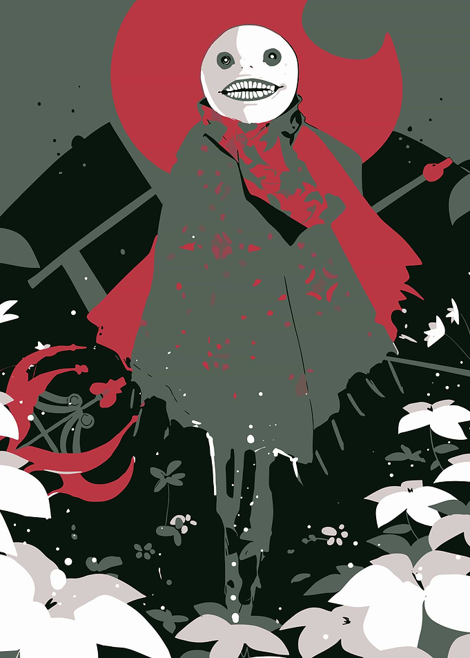 Nier Automata Emil in Floral Setting