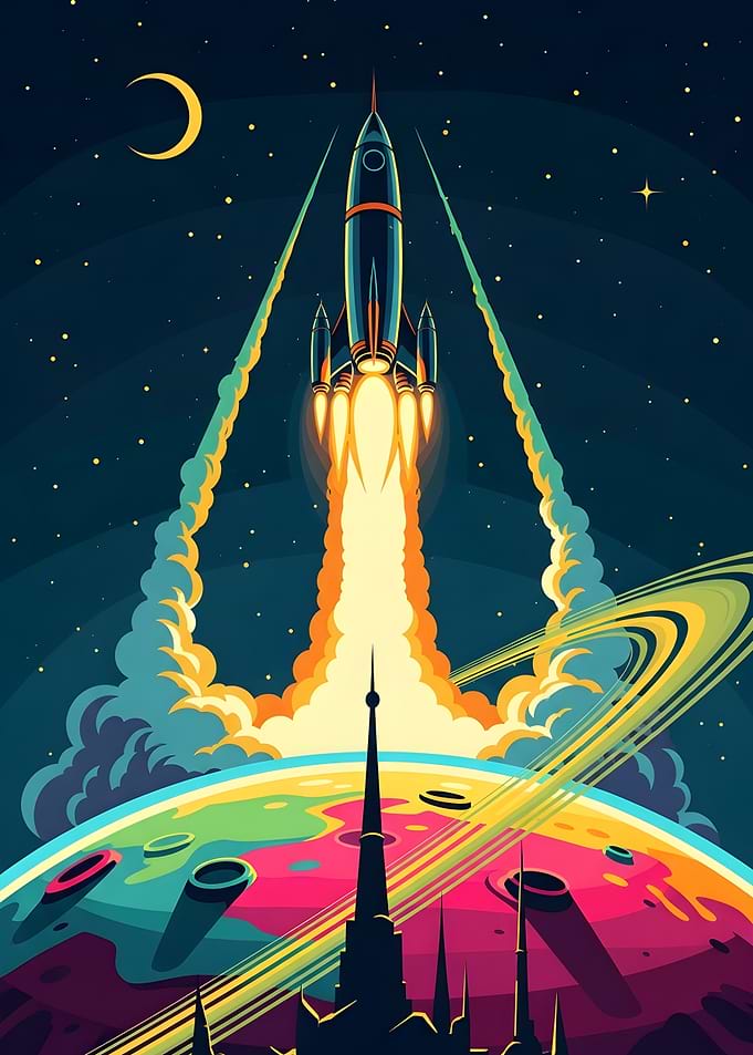 Rocket Launching from Planet Surface