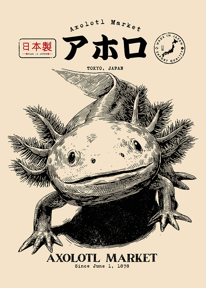 Axolotl Market Tokyo Japan