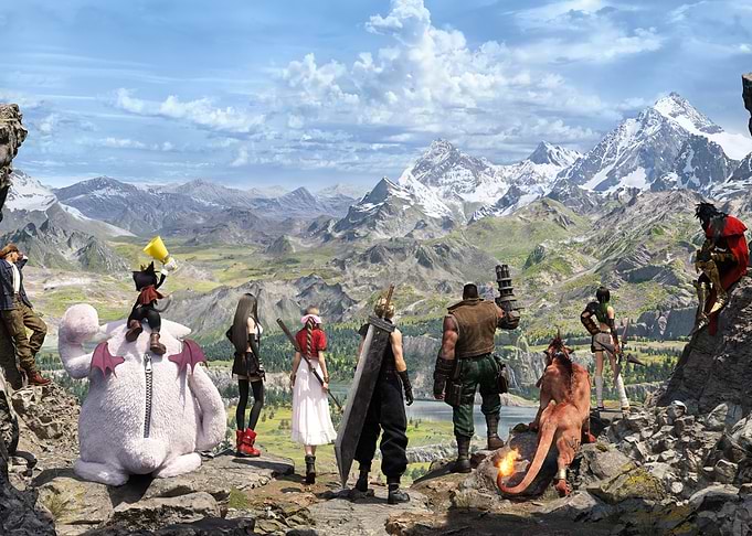 Final Fantasy VII Remake Group Shot
