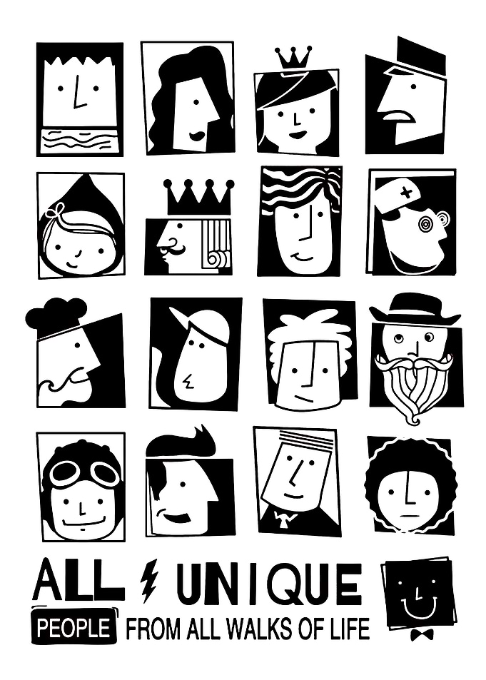 Diverse People Illustration