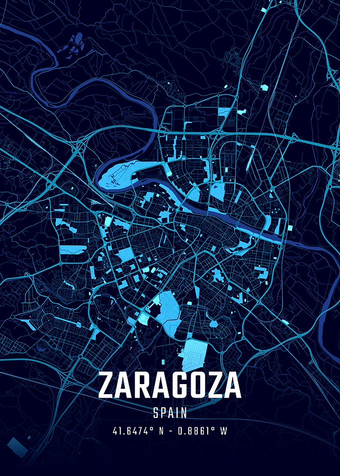 Zaragoza Midnight City Map