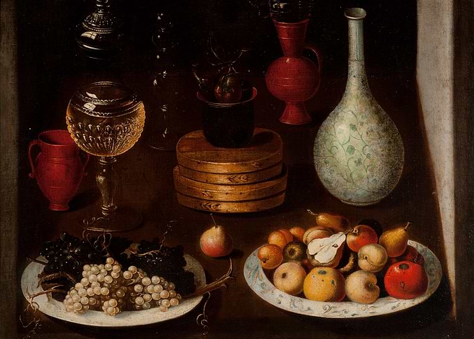 Still Life with Fruit and Glassware