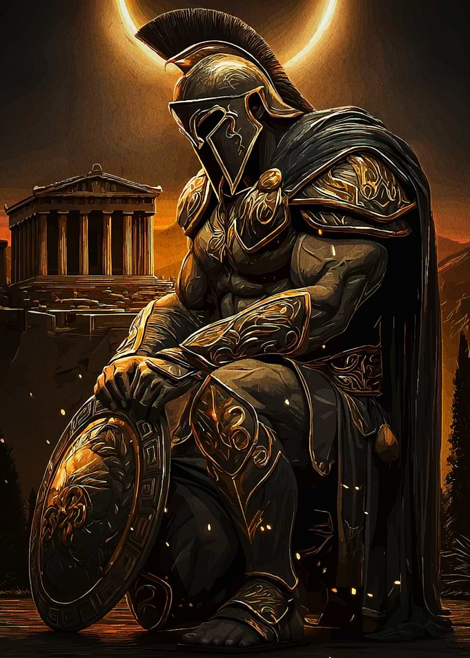 Spartan Warrior Shield Helmet