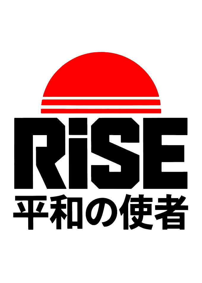 RISE logo with Japanese text