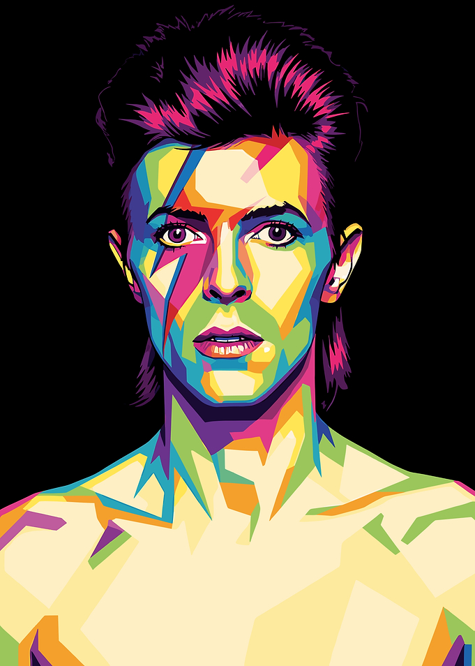 David Bowie Pop Art Portrait