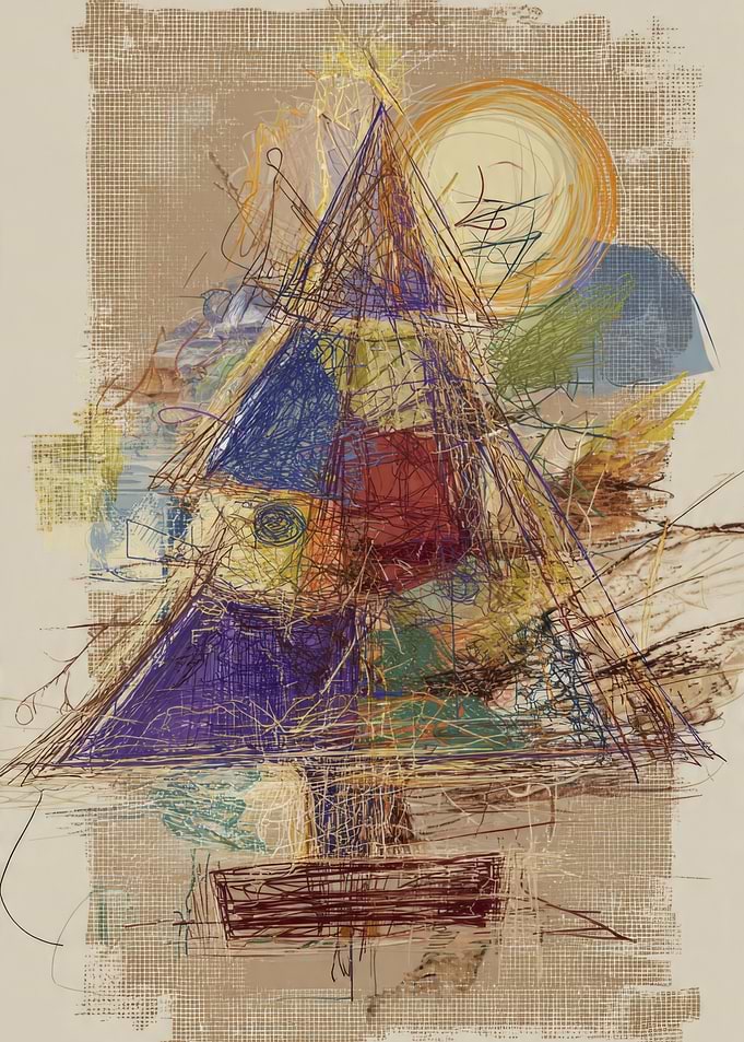 Abstract Christmas Tree Digital Art