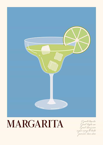 Margarita Cocktail Illustration