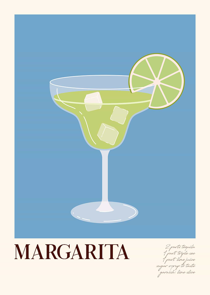 Margarita Cocktail Illustration